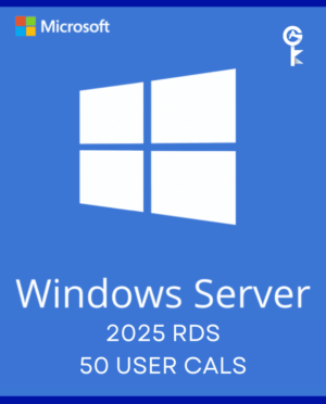 Windows Server 2025 Remote Desktop Services – 50 User CALs Certificate