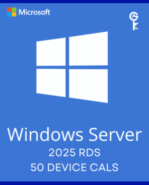 Windows Server 2025 Remote Desktop Services – 50 Device CALs Certificate