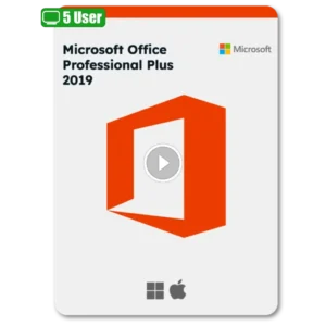 Microsoft Office Professional Plus 2019 Product key  5 User For Windows – Lifetime License