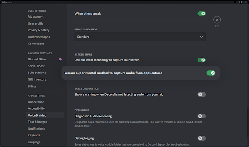 Discord Screen Share Audio Not Working 5