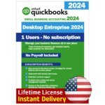 QuickBooks Desktop Enterprise 2024 Lifetime License 1 User USA Key