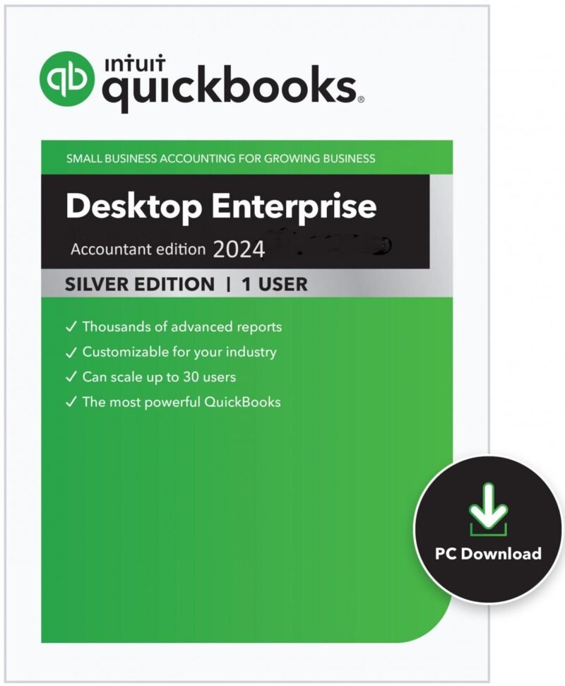 QuickBooks Desktop Enterprise Accountant Edition 24.0 2024 – Lifetime License 1 User