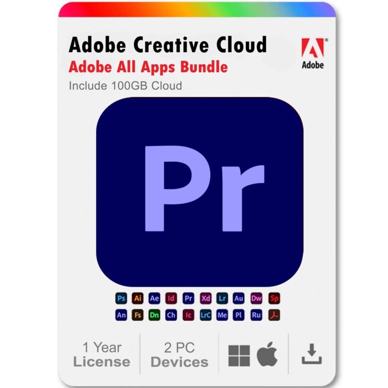 Adobe Creative Cloud | 20+ creative apps Plus 100GB Storage | 12-Month Subscription PC/Mac