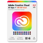 Adobe Creative Cloud | 20+ creative apps Plus 100GB Storage | 12-Month Subscription PC/Mac