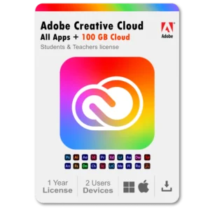 Adobe Creative Cloud | 20+ creative apps Plus 100GB Storage | 12-Month Subscription PC/Mac